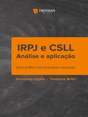 cover image of IRPJ e CSLL análise e aplicação